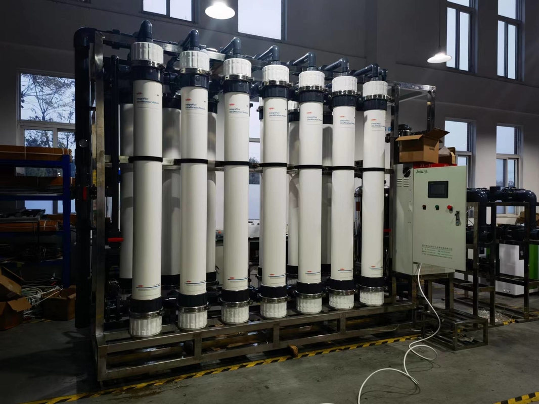 65000lph UF Membran Filter Pengolahan Air Penuh Otomatis