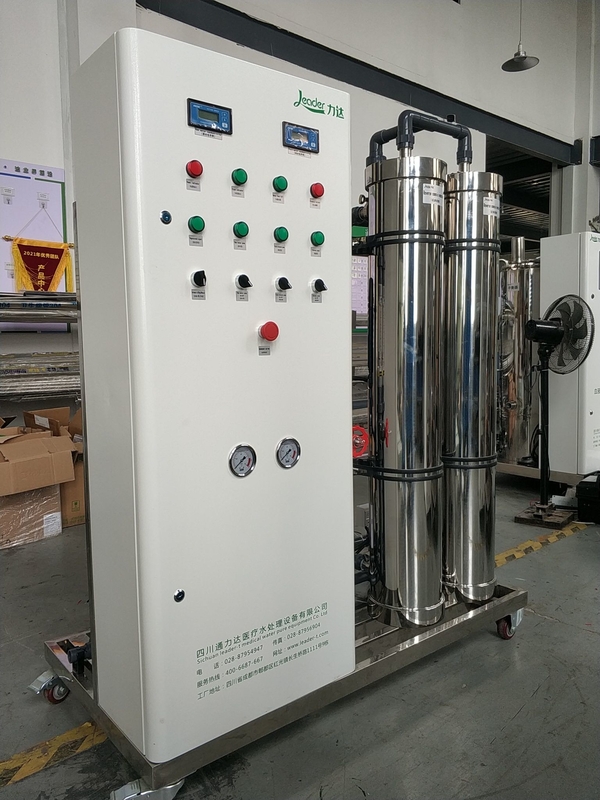 Efisien Single Pass Reverse Osmosis System 5.0KW Rating Power 2000 LPH Tingkat Aliran