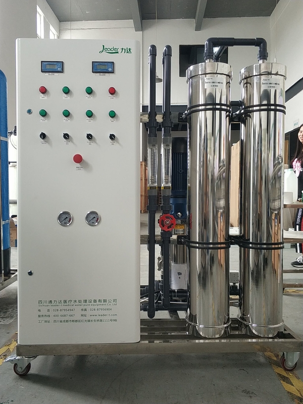 Efisien Single Pass Reverse Osmosis System 5.0KW Rating Power 2000 LPH Tingkat Aliran