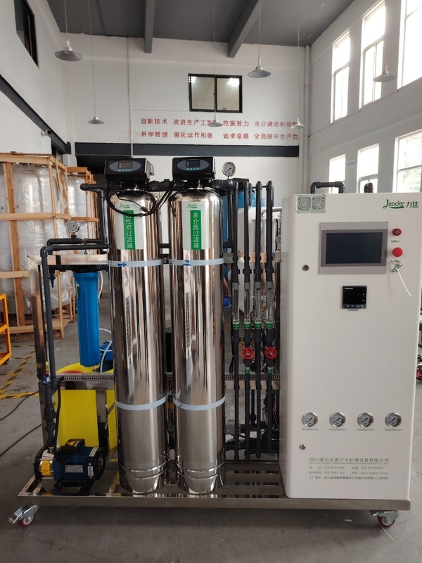 500LPH Kapasitas Double Pass EDI Water Plant Dilengkapi dengan Vontron/DOW/Toray Ro Membrane