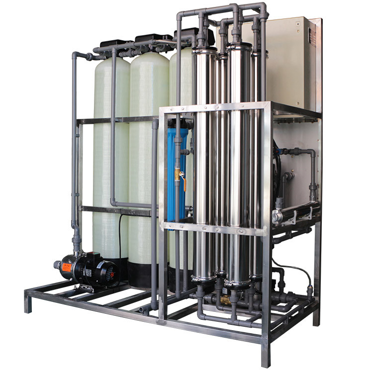 1000lph Industrial Single Pass RO System UV Sterilizer Filter Karbon Aktif