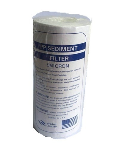 PP Filter Melt Blown Sediment Spun Cotton Water pp Filter Cartridge dengan Aksesoris Sistem RO 5 mikron