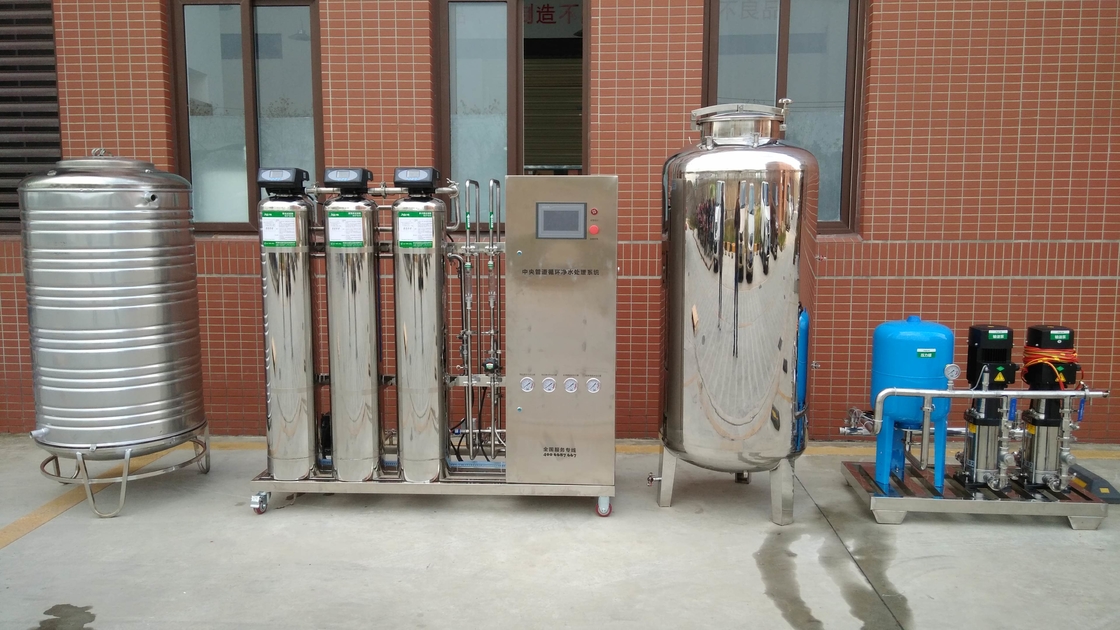 1TPH SUS304 Peralatan Industri Reverse Osmosis Mesin Filter Air RO