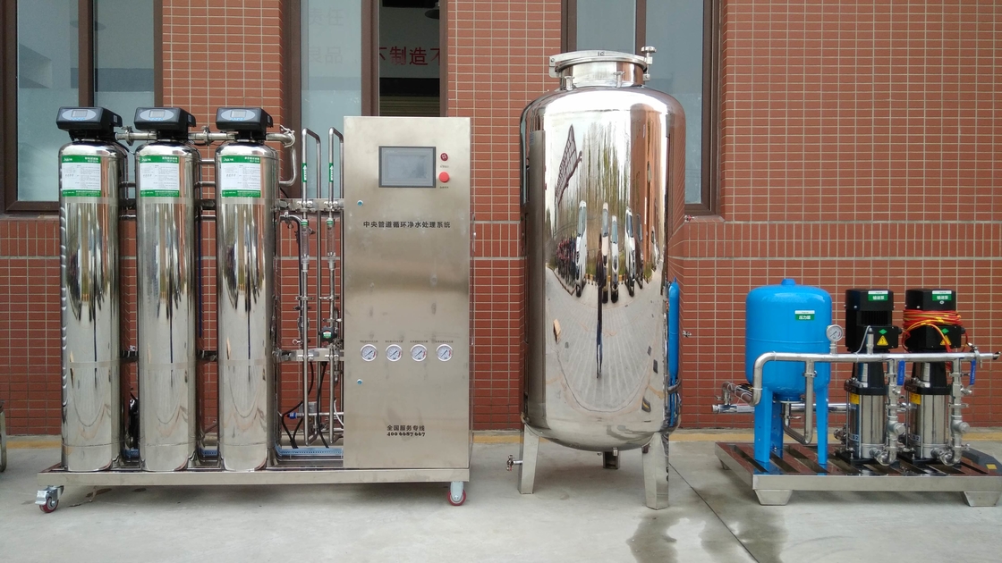 1TPH SUS304 Peralatan Industri Reverse Osmosis Mesin Filter Air RO