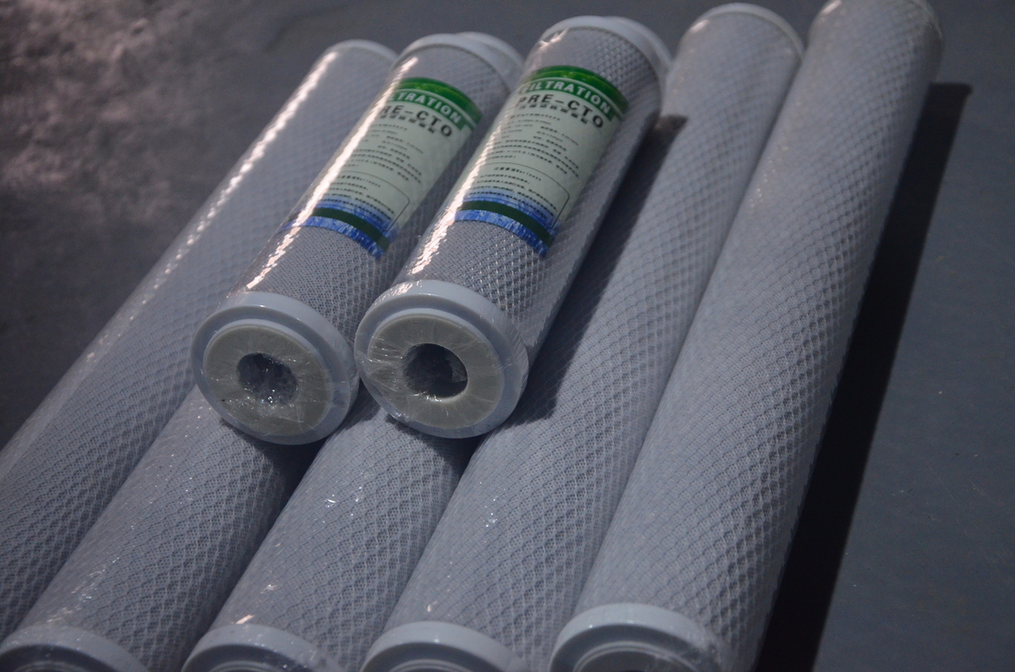 Kartrid filter Karbon Aktif Terkompresi CTO 10 inci untuk Aksesori Sistem RO mesin air murni
