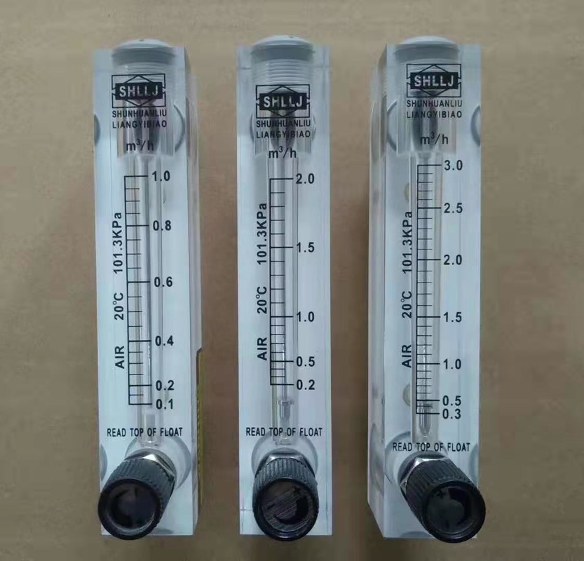 Panel Type Glass Flow Meter Rota Flowmeter Untuk Aksesoris Sistem RO Water Treatment