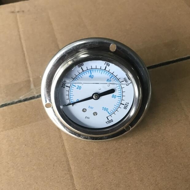 SUS Manometer Diafragma Seal 60Kpa Pengukur Tekanan Air Diisi Untuk Pengolahan Air Ro