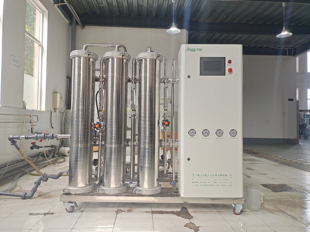 Bahan SS 1000LPH Sistem RO Tahap Ganda Dengan Disinfeksi UV