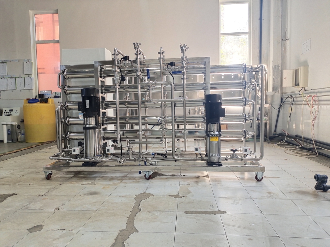 Sistem Pengolahan Air Reverse Osmosis Dua Tahap Pabrik RO 1000Lph